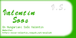 valentin soos business card